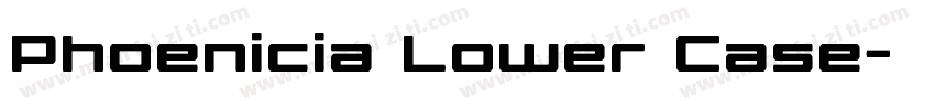 Phoenicia Lower Case字体转换